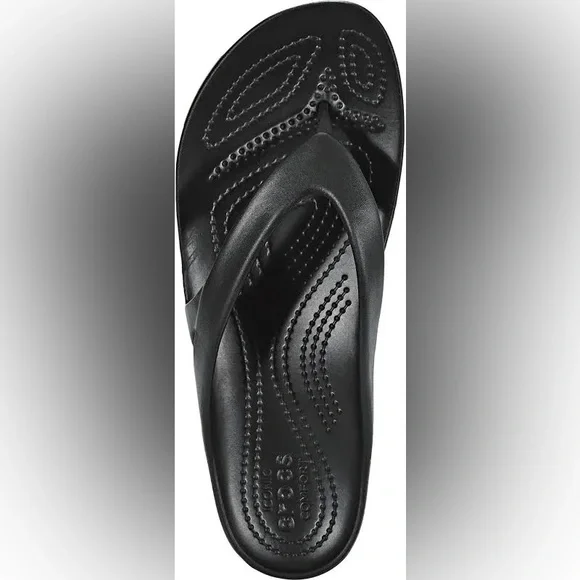 CROCS Kadee II Flip New w/ Tags - Black Size 8 - Picture 4 of 9